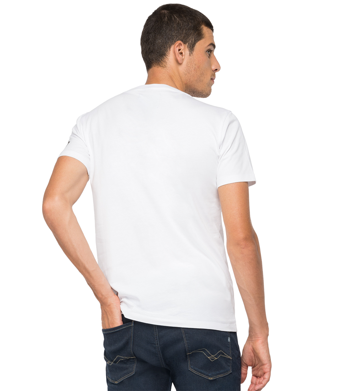 オーガニックコットン Tシャツ REPLAY FOR HUSQVARNA 詳細画像 ホワイト 2